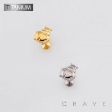 3D BEETLE TOP THREADLESS PUSH IN ASTM F136 IMPLANT GRADE TITANIUM LABRET SET